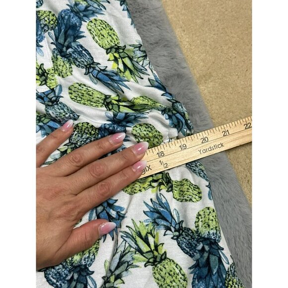 Sleep Cacique Lane Bryant Women's 14/16 Pineapple Night Dress Pockets NWT - Picture 14 of 15